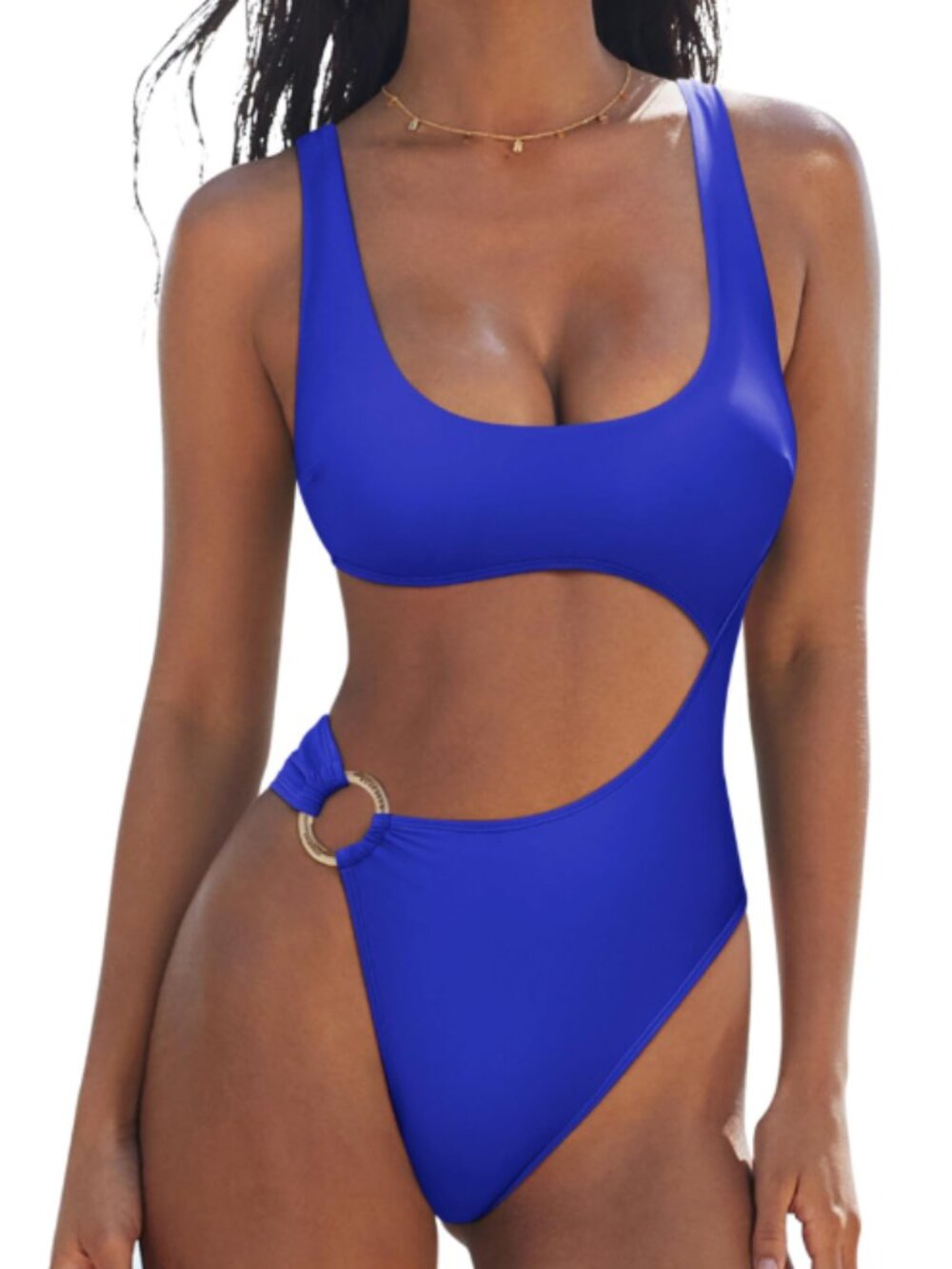 Women's One-Piece Swimsuit Royal Blue Medium